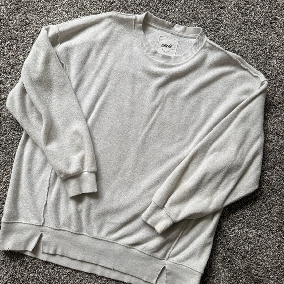 aerie Tops - Aerie Women's Light Gray Sweatshirt